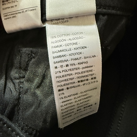 Levi’s Classic Straight Leg Black Jeans Mid Rise 90s Women’s Size 6 - Picture 11 of 12